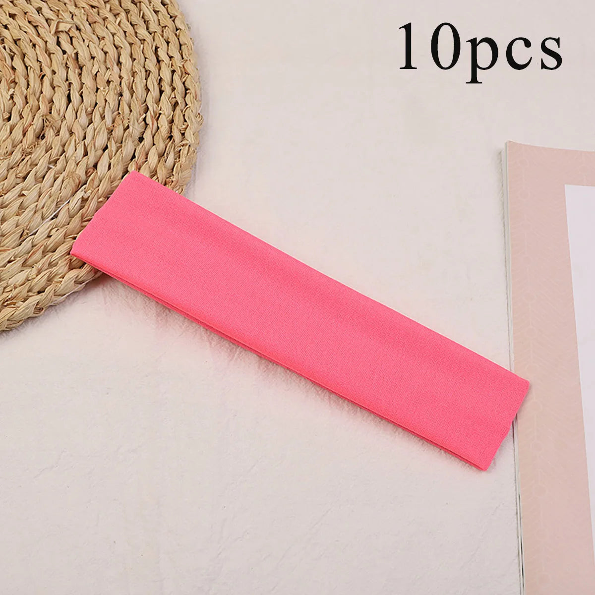 10 Pcs Elastic HairBand Fashion Headbands For Women Solid Color Sports Running Fitness Yoga Hair Bands Makeup Hair Accessories