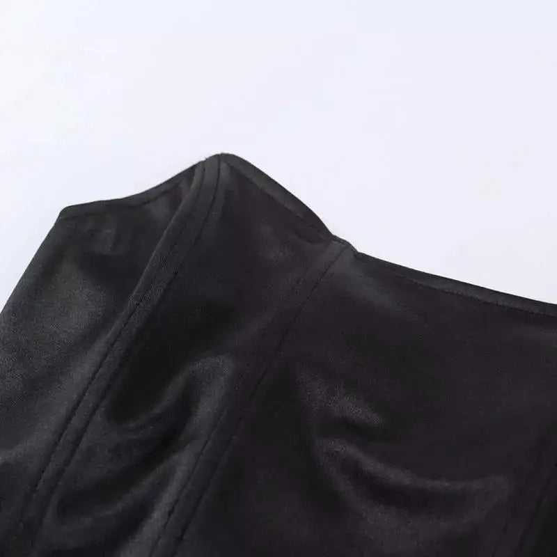 Sleeveless Off Shoulder Velvet Fashion Sexy Corset Crop Tops Vest Female Underwear Backless Bustier Top Solid