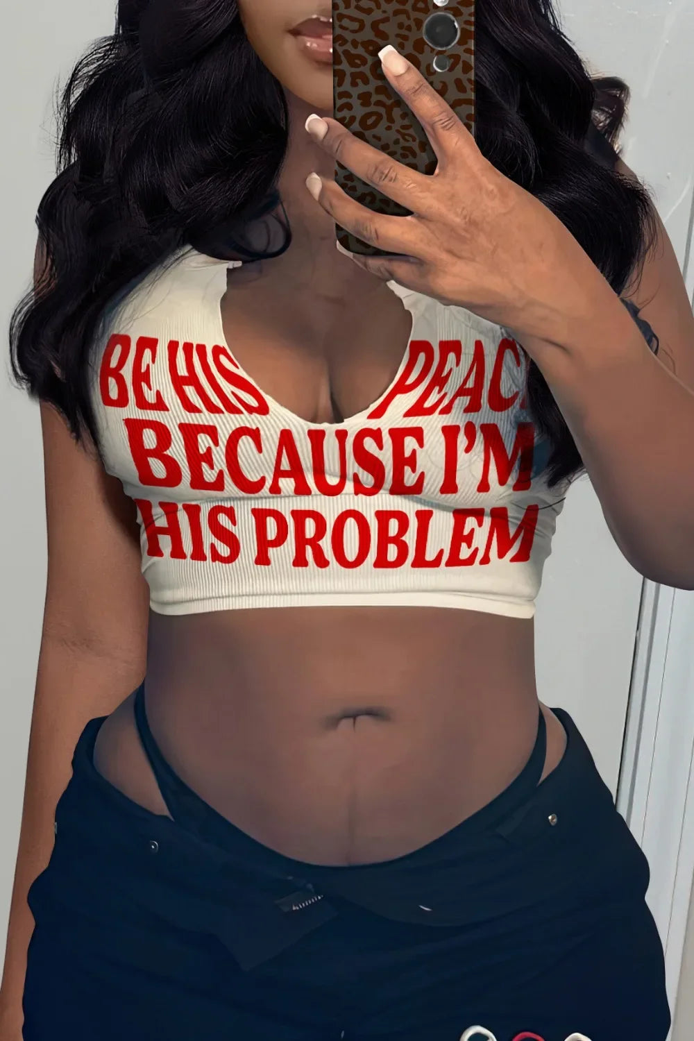 HLJ&GG 2024 INS Fashion Y2k T Shirts Letter Print Crop Tops Girls Streetwear Short Sleeve Slim-fit V-neck Tees T Shirt White New