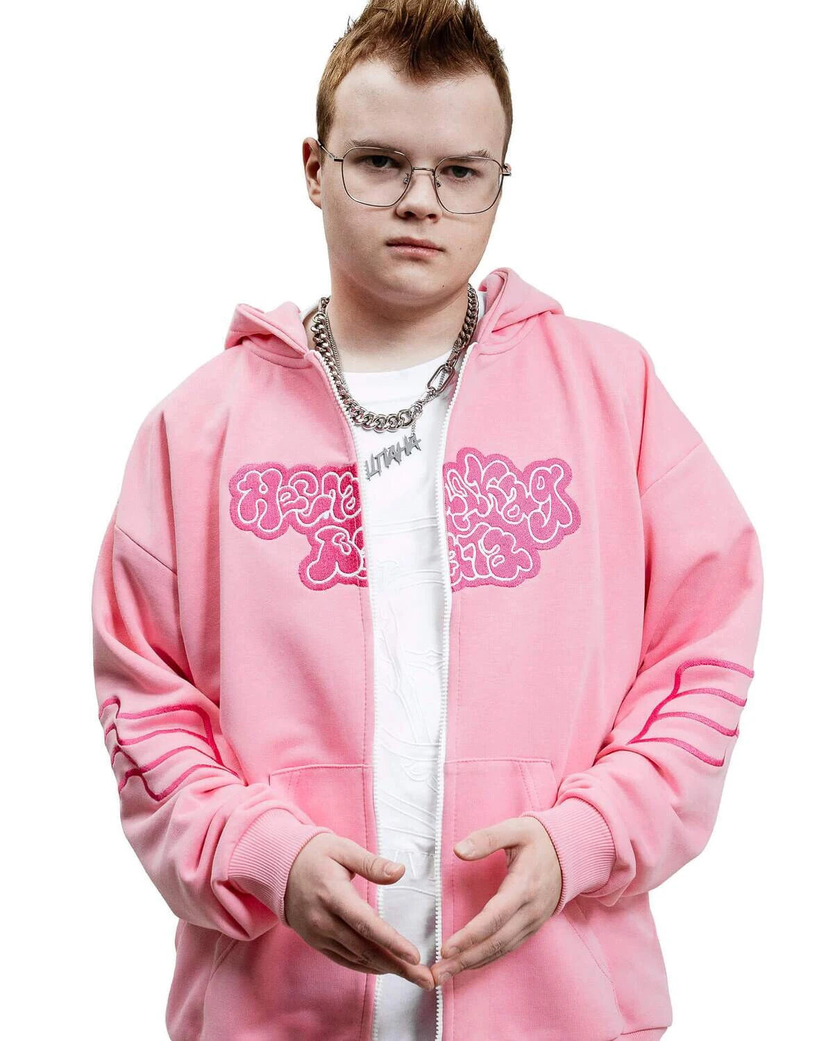 Y2K Harajuku Вата Zip Up Hoodie Cartoon Letter Embroidery Sweatshirt Men Hip Hop Oversized Streetwear Zipper Jacket Goth Clothes