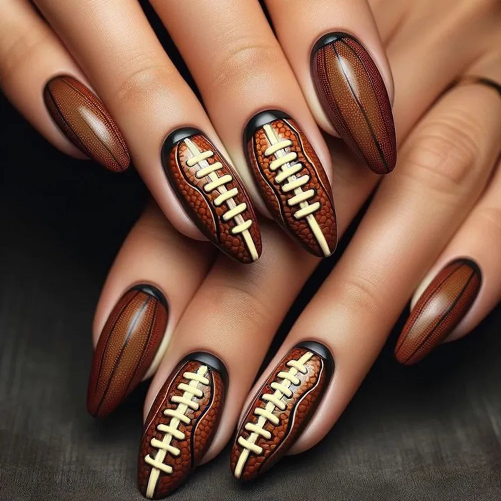 24pcs French Almond Press on Nails Leopard Print False Nails 3D Bow Wearable Stick-on Nails Fake Nail Uñas Накладные Ногти 네일팁