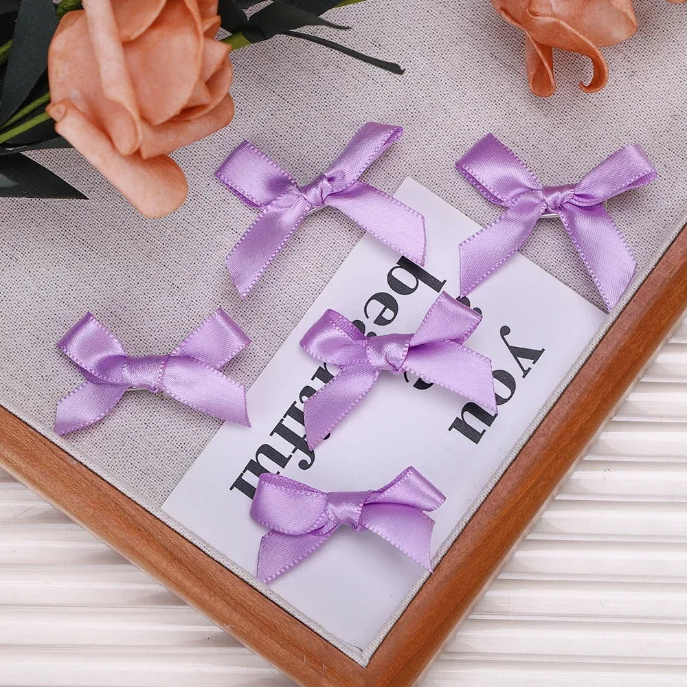 5-24Pcs Y2k Girls Bows Mini Hair Clips Metal Hairpin Headwear Barrette Handmade Ribbon Bow Bangs Clip Fashion Hair Accessories