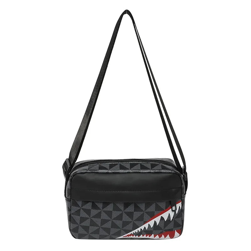 Creative Shark Mouth Crossbody Bag Simple Coin Purse Mobile Phone Bag Casual Fashion Crossbody Large Capacity Small Square Bag