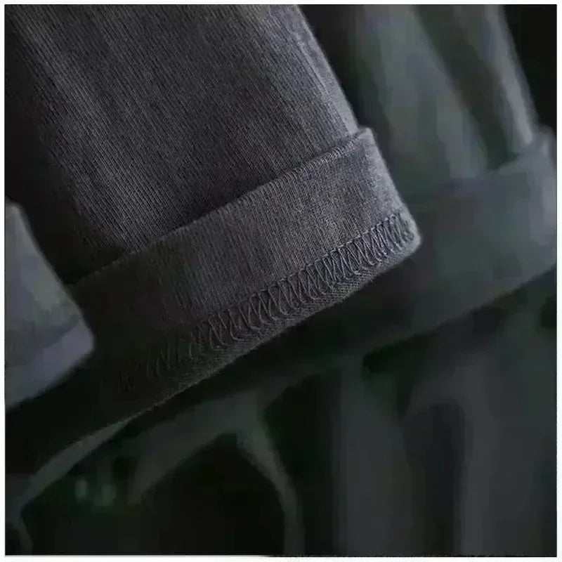 Godspeed Technology Gaze Skull Print High-quality Double-cotton Casual Short-sleeved T-shirts for Men and Women in Summer 2025