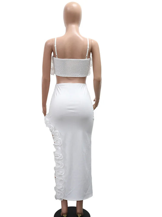 Kricesseen Luxury Evening Dress For Women Glam Rose Flower Irregular Wedding Dress Set Female Party Vestidos Celebrities Outfits