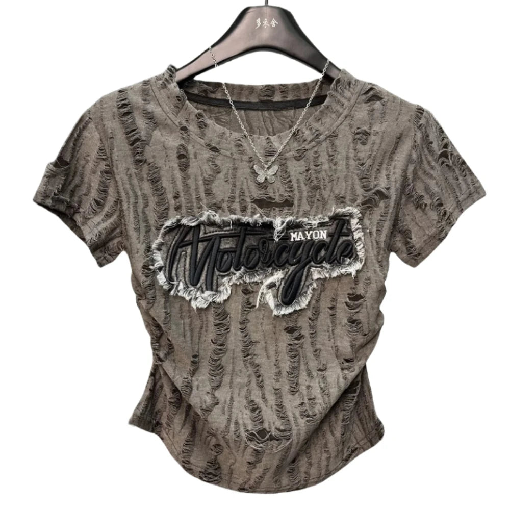 HLJ&GG Fashion Plaid Printing Irregular Mini Skirts Two Piece Sets Women O Neck Short Sleeve Top And Skirts Outfits Streetwear