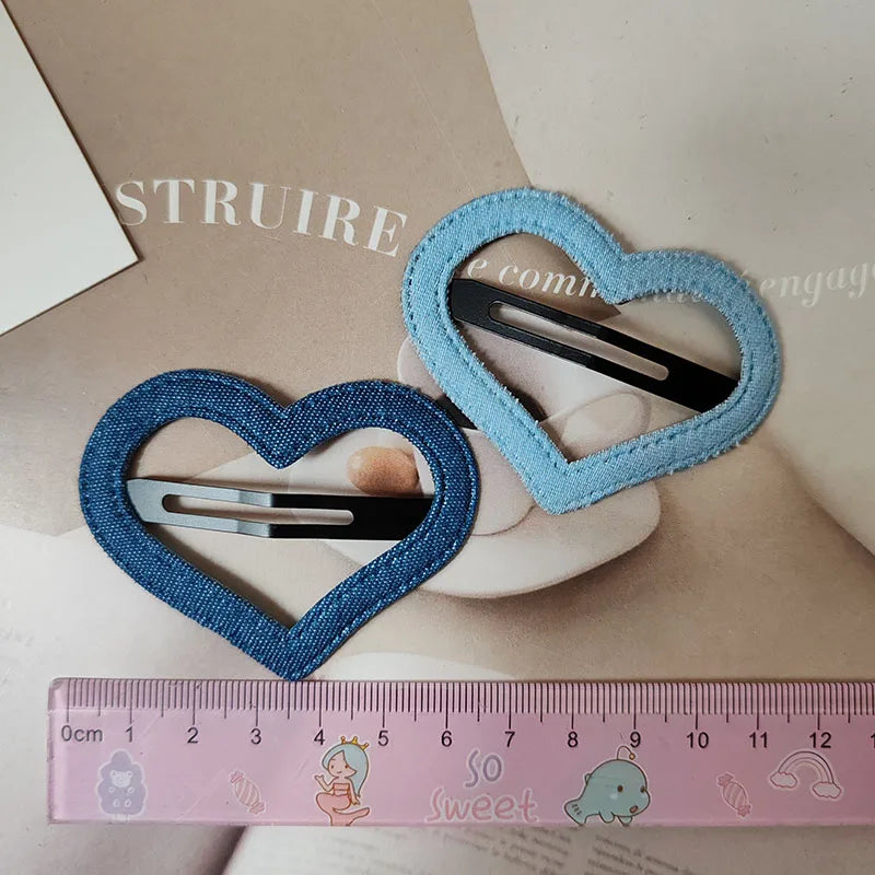 2pc Hot Fashion Heart Star BB Hairpin Hair Side Clips for Women Girls Child Gift Hair Accessories Headwear Ornament