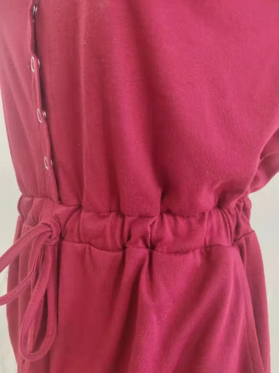 European and American Women's Summer Cross-Border New Sleeveless Jumpsuit With Waist Tied Casual Loose Wide leg Shorts