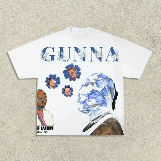 Printed Men Vintage Tops Hip Hop Streetwear Oversized Tshirt Short Sleeve T-Shirts Casual Clothing Summer Fashion T Shirts Women