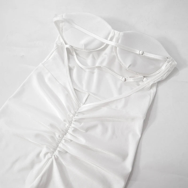 Weird Puss Fitness Strapless Jumpsuits Women Sexy Body-Shaping Backless Sleeveless Solid Skinny Sporty Classic Trend Overalls