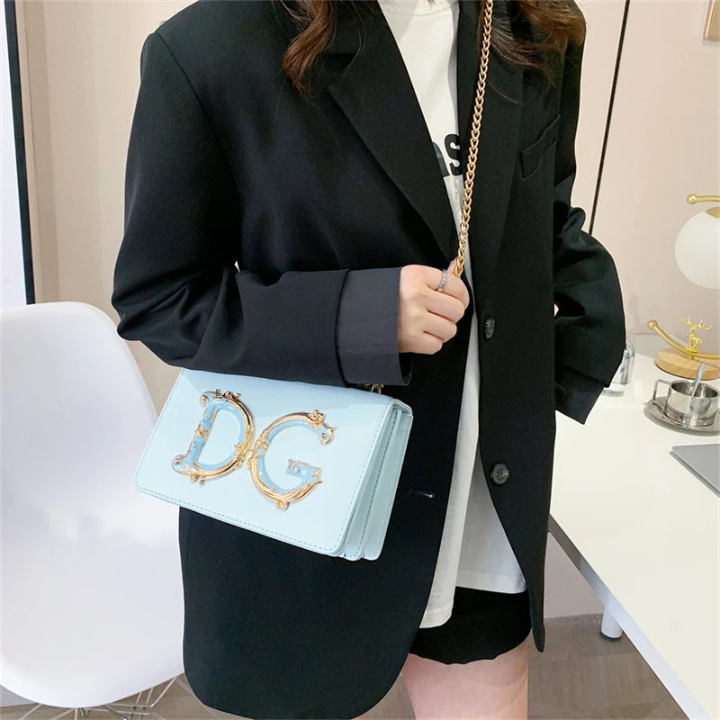 Stylish Crossbody Bag Ladies Handbag Made Of Genuine Leather With Gold Accents Fashionable Everyday Essential