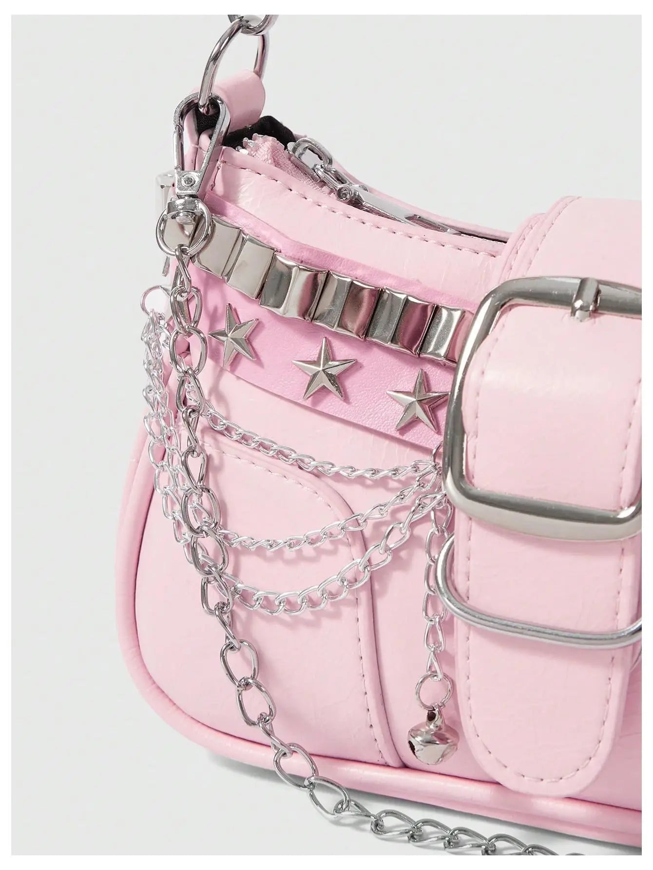 Lightweight PU Leather Shoulder Bag with Chain Strap Women's Casual Underarm Purse For Commuting And Social Gatherings