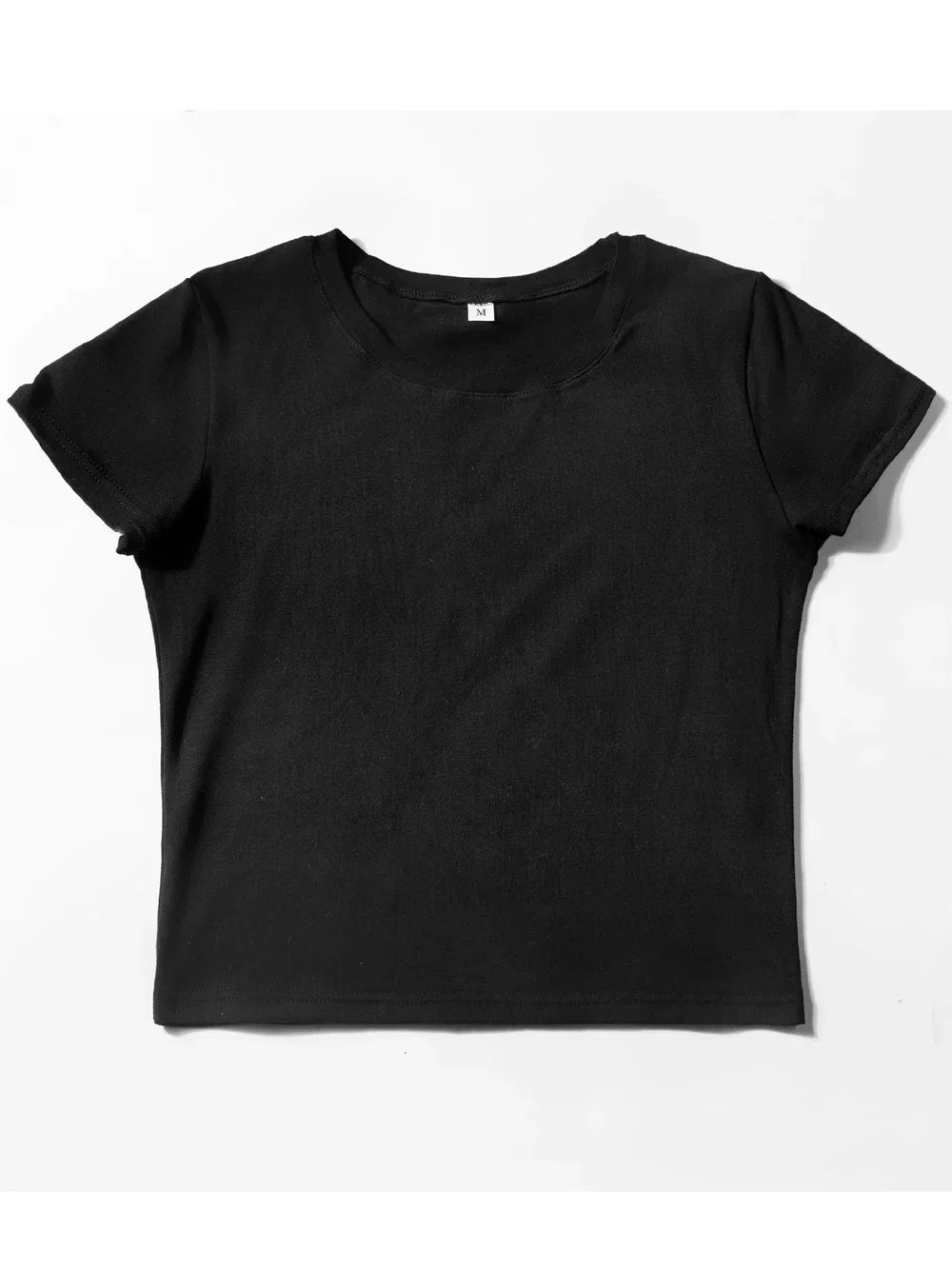 Women Crop Top I'm Literally Just A Girl Letter Printed Tees Shirts O-Neck Tight Cotton Clothes Fashion Street Female Tops