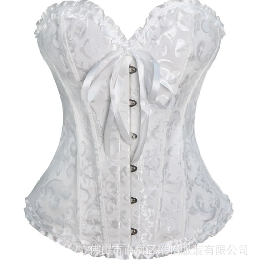 Women's Corset Corset Floral Corset Lace Bridal Gown Shapewear Vintage Corset Sexy Gothic Corset Satin Carnival Tops