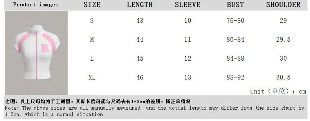 HLJ&GG Fashion Letter Embroidery Two Piece Sets For Women Zipper Short Sleeve Slim Top And Puffy Mini Skirts Outfits Streetwear