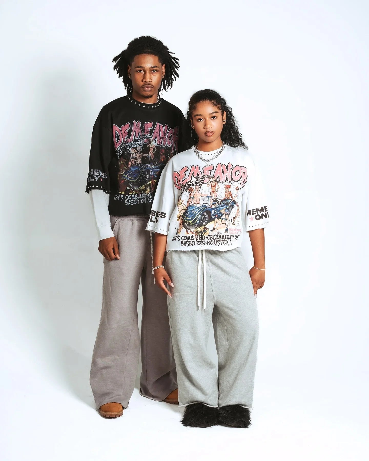 Ladys Harajuku Klein Stone Embroidery Crop Tees Y2k Gothic Graphic Hip Hop Print Long Sleeves T Shirts Cotton Loose Tops