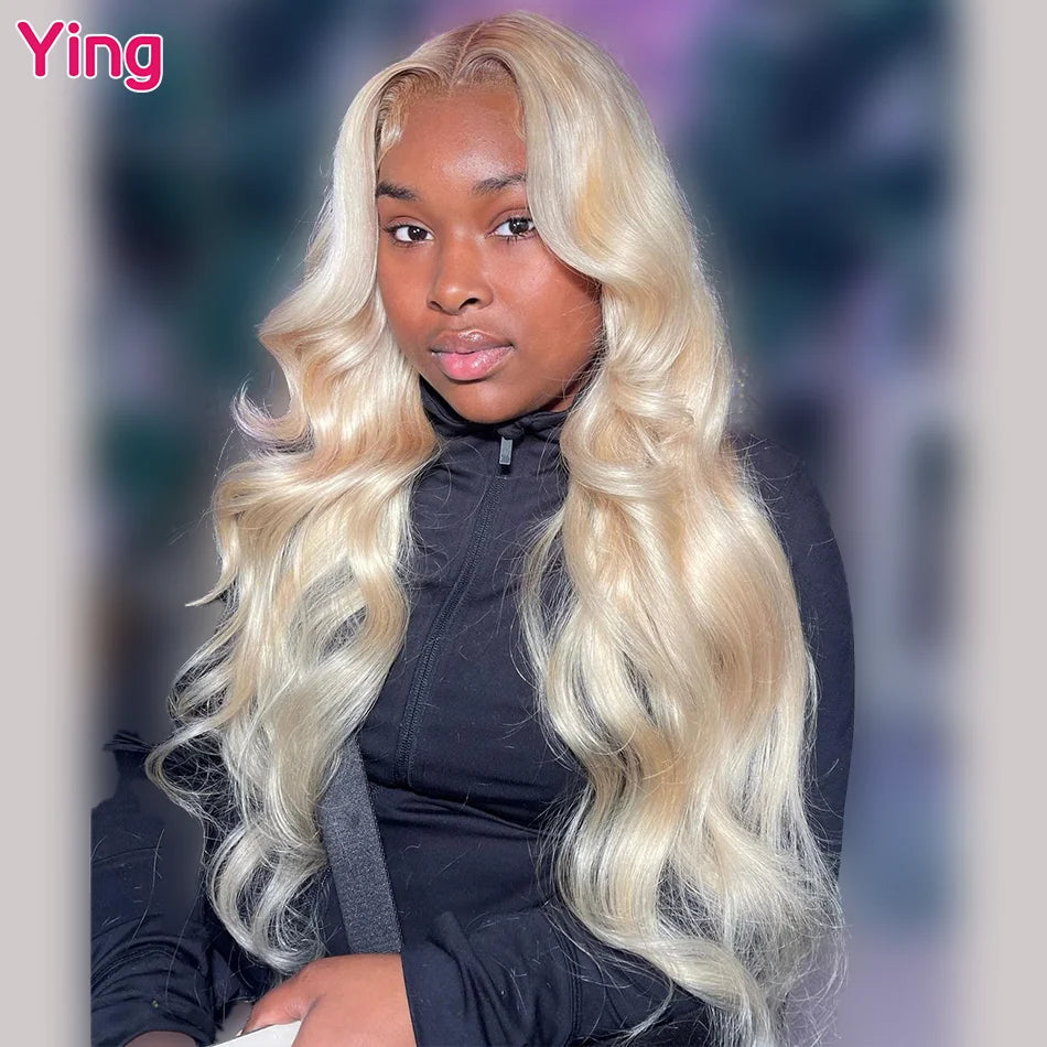 Ying Body Wave Lavender Purple 13x4 Lace Front Human Hair Wigs 13x6 Lace Frontal Wig Pre Plucked Brazilian Remy 613 Wig