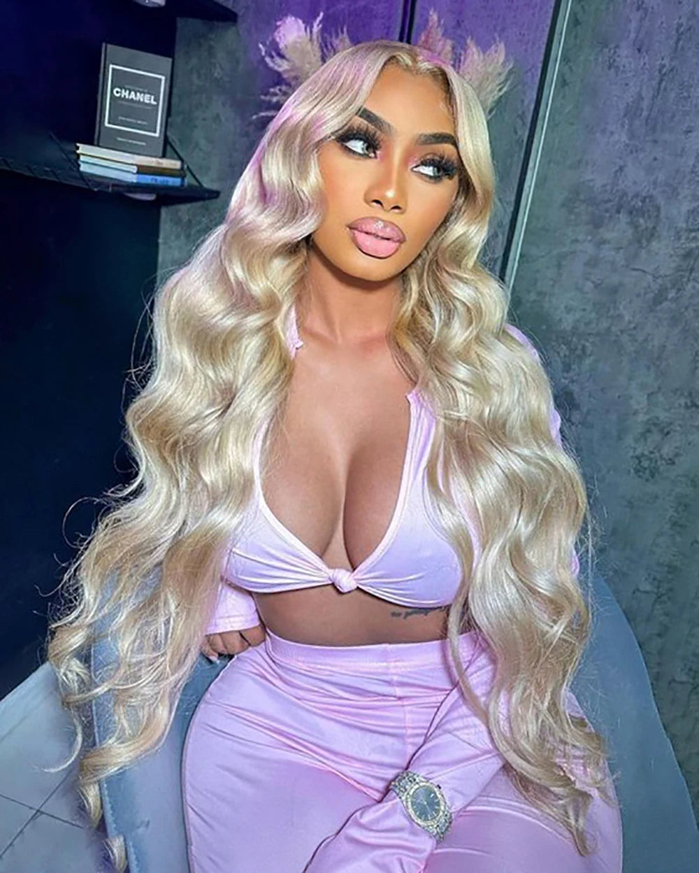 36 40 Inch 613 Honey Blonde Body Wave 250 Density 13x6 HD Lace Front Human Hair Wigs 13x4 HD Lace Frontal Wig for black women