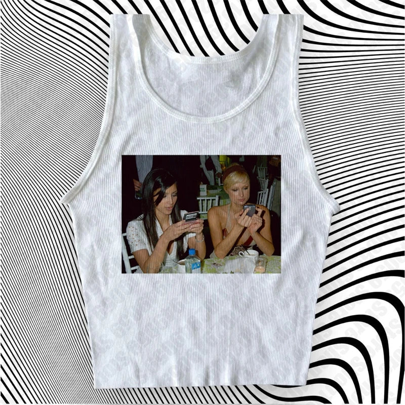 Fashion Letter Print Fairy Grunge Summer E-girl White Crop Top Slim 2000s Streetwear Harajuku Goth Short Sleeve T-shirts Y2k Top