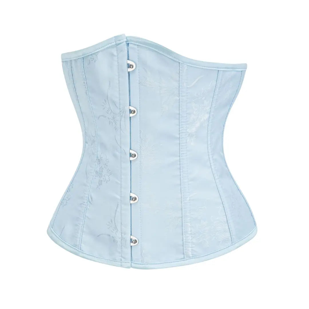 Sky Blue Jacquard Steampunk Underbust Corset Shapewear Women Tummy Control Waist Trainer Sexy Bustiers & Corsets Gothic Clothing