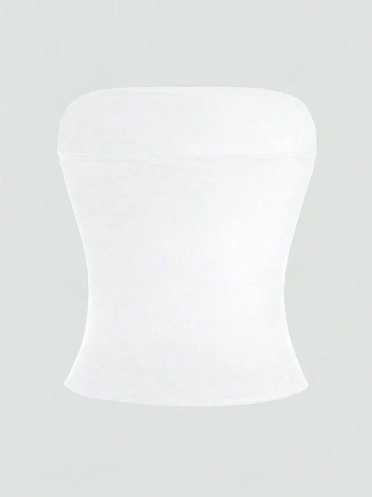 Women's Floral Printed Tube Top Summer Sexy Off the Shoulder Crop Top Streetwear