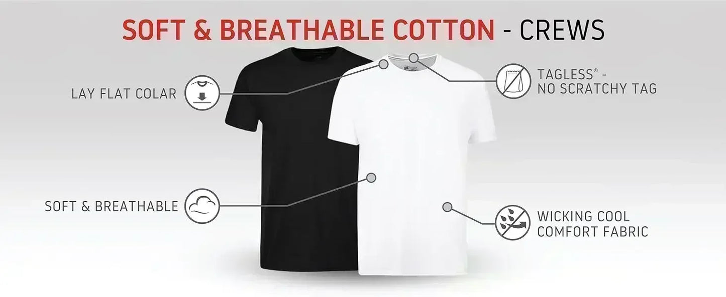 (220 Cotton T-Shirt) Men's Religious Faith Multicolor Cross & Jesus Text Graphic Printed T-Shirt