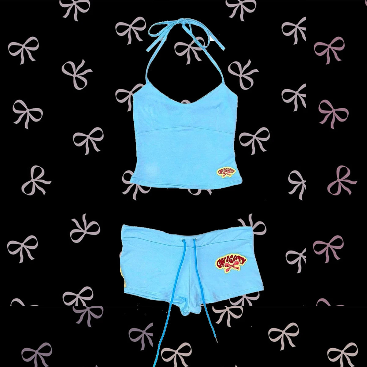 Y2k Crop Top Graphic Letter Print Grunge Streetwear Harajuku Camis Casual Summer Camis EmoGirl Aesthetics Women Shorts Sexy Pant