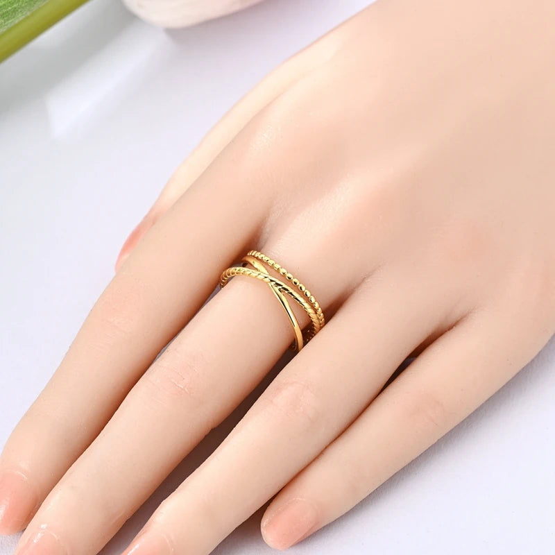 925 Sterling Silver Rings Gold Color Sparking Popular LOVE Wedding Ring Certified Women Engagement Jewelry Anniversary Gifts