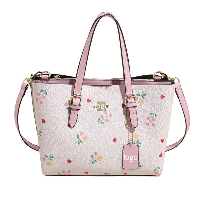2025 Popular Classic Retro Tote Bag with Print, Shoulder Bag, Crossbody Bag, and Handheld Bag