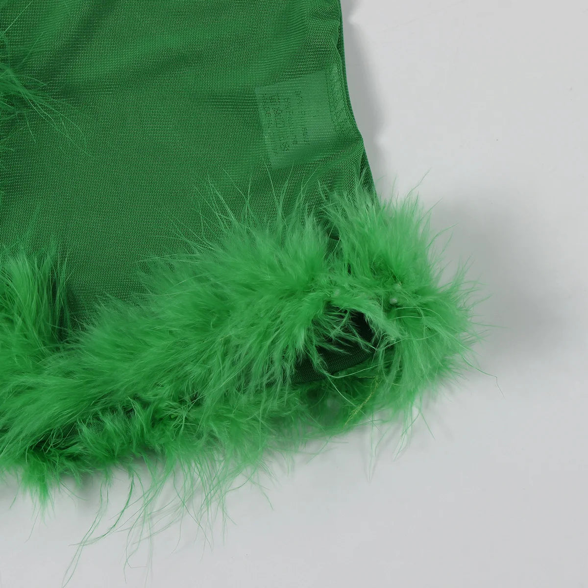 Weird Puss Sexy Fashion 2 Piece Set Women Fluff Patchwork Lace-Up Full Sleeve+Skinny Peach Hip Pants Club Coquett Trend Outfits