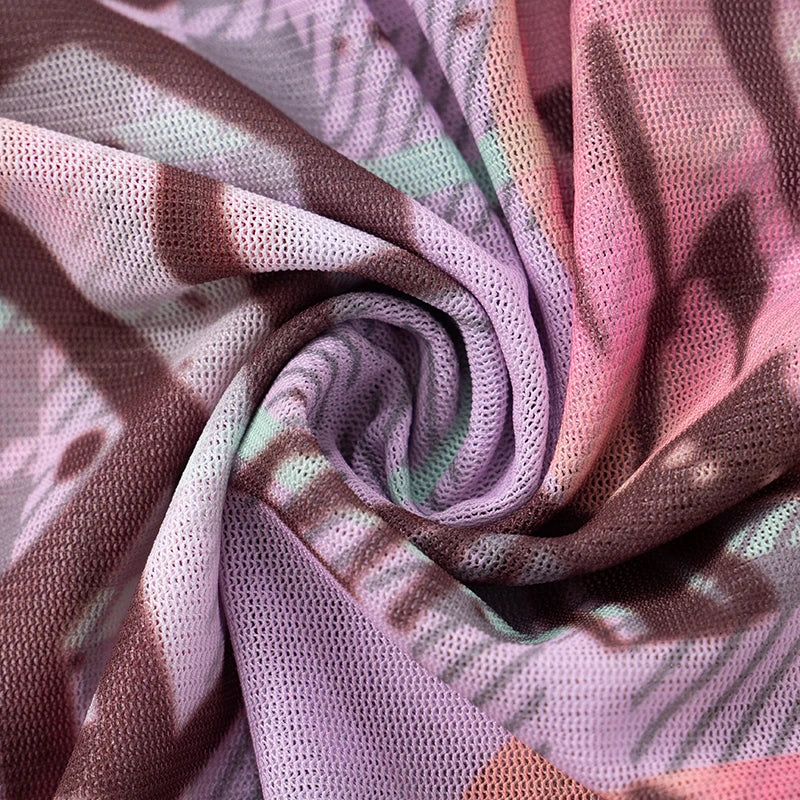 Weird Puss See Through Women 2 Piece Set Sexy Black-Edged Lace Sexy Full Sleeve Crop Tops+Shorts Matching Club Stretch Outfits