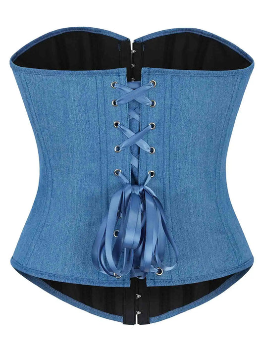 New European and American Personality Corset Tight Corns Strap Vest Spice Girl Tube Top Sexy Cowboy Palace Body Shaping Top