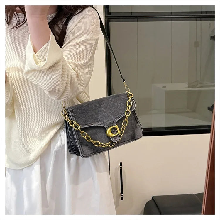 2025 High-Value Retro Women's Canvas Underarm Bag – Trendy Shoulder/Crossbody, Versatile Sophisticated Backpack