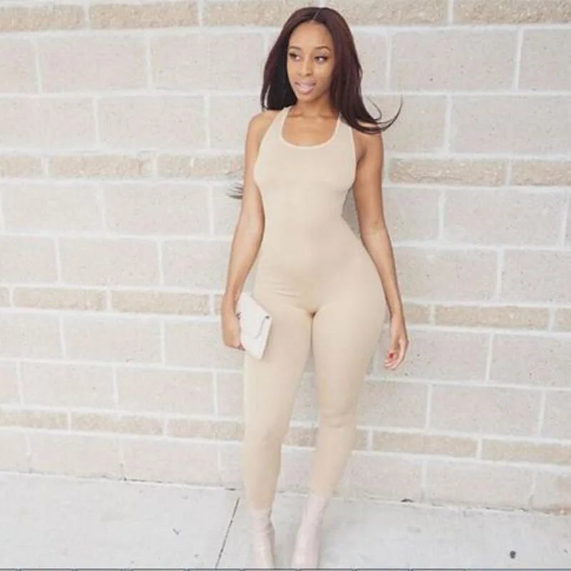 Sexy Women Rompers Jumpsuits Hot Style Slim Solid Color Sexy Show Thin Jumpsuits Women Women Jumpsuit Streetwear CKX8664