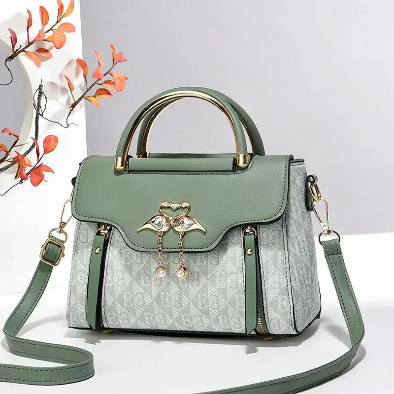 High Quality Bags Fashion Print Leather Shoulder Bag Luxury Design Shoulder Bag Elegant Small Square Bag