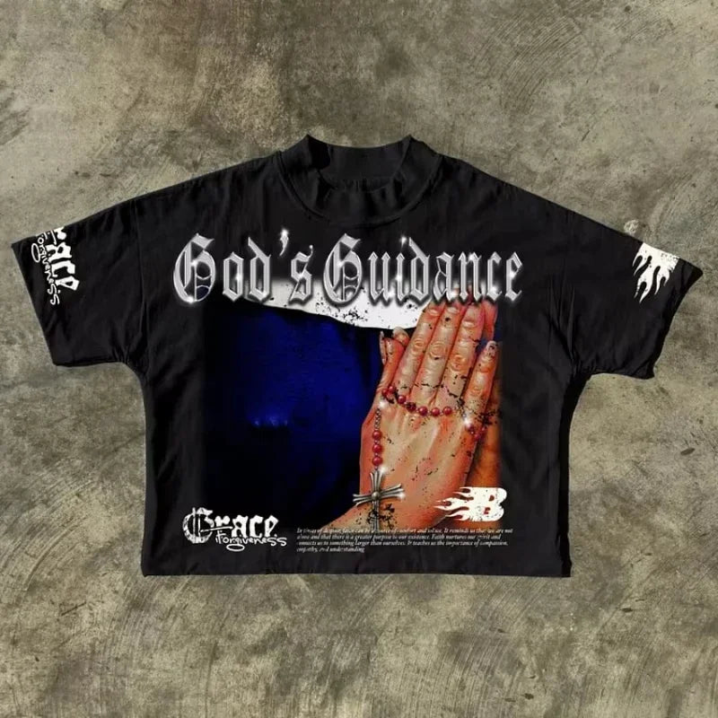 Mental Health Matters Graphics Cropped T-Shirts Y2K Short Sleeves Vintage Tshirt Streetwear Tops