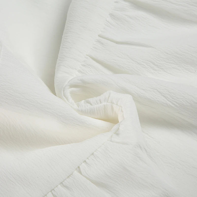 Cuteandpsycho Lace Patchwork Fold Texture Solid Short Skirt Slim Zip All-match Casual Streetwear Outfits Hottie Basic Bottoms