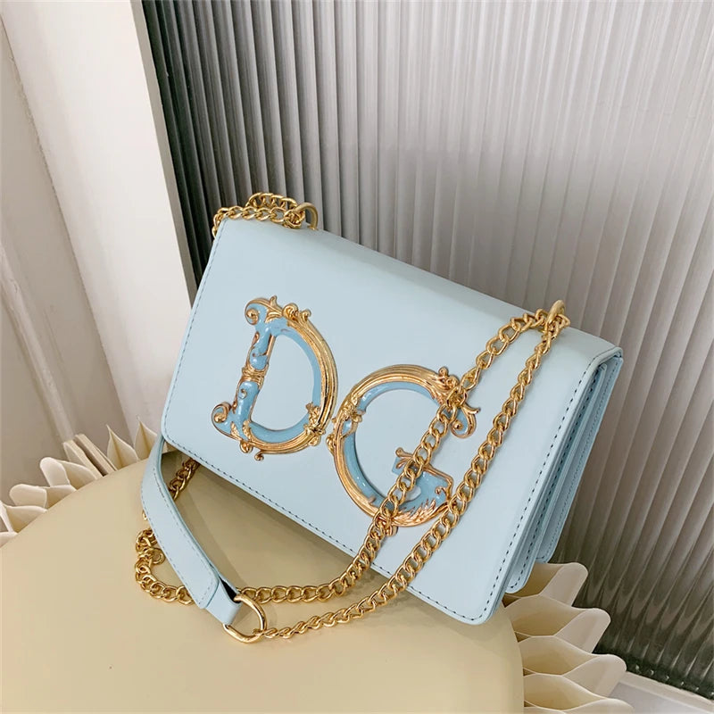 Stylish Crossbody Bag Ladies Handbag Made Of Genuine Leather With Gold Accents Fashionable Everyday Essential