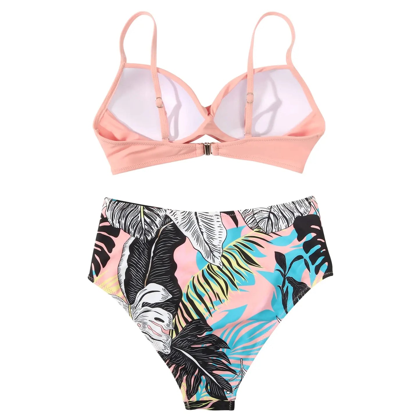 Vintage High Waist Bikinis 2025 Push Up Swimwear Printed Swimsuit Beachwear Summer Bathers Bathing Suit Swimming