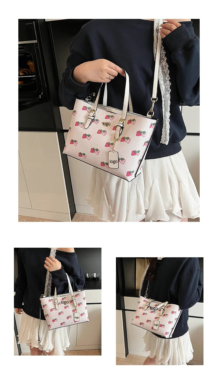 2025 Popular Classic Retro Tote Bag with Print, Shoulder Bag, Crossbody Bag, and Handheld Bag