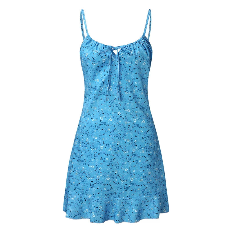 Women's Sexy Casual Home Small Floral Camisole Dress Summer Comfortable dress