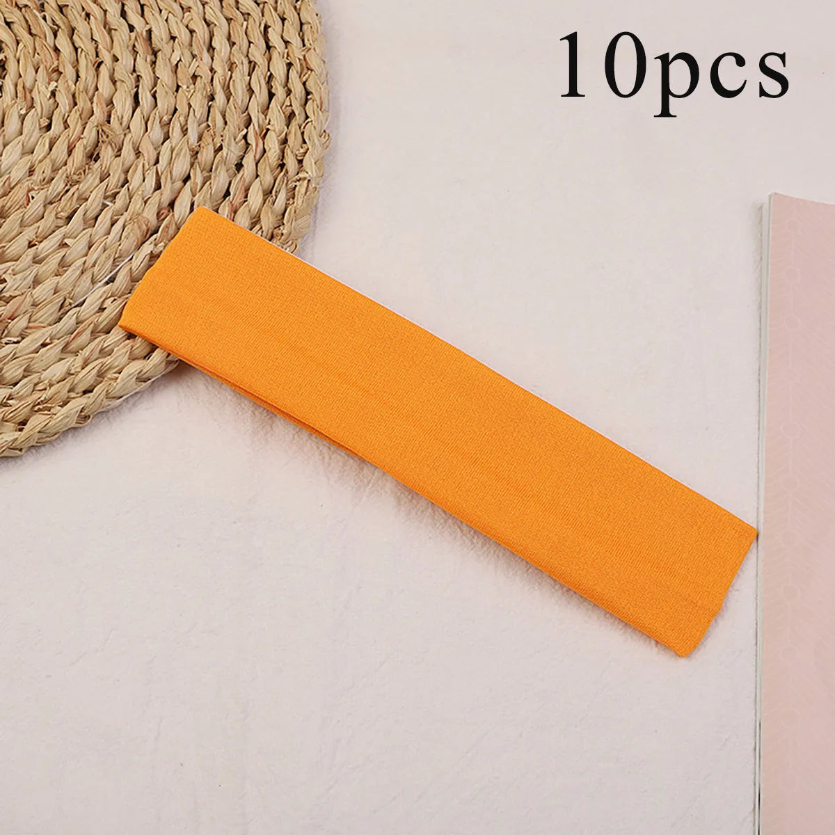 10 Pcs Elastic HairBand Fashion Headbands For Women Solid Color Sports Running Fitness Yoga Hair Bands Makeup Hair Accessories