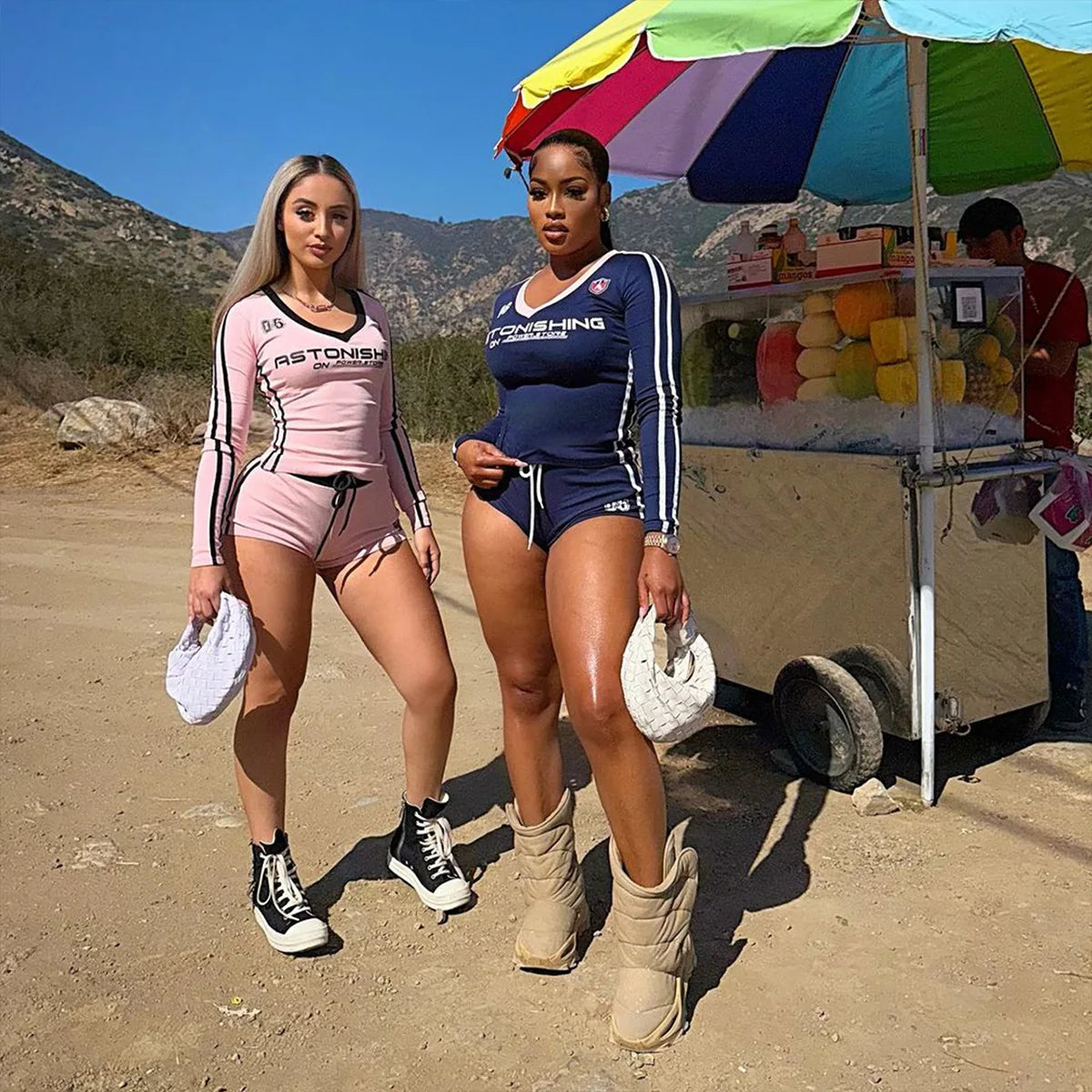 Weird Puss Letter Print Sporty 2 Piece Set Women Tracksuit Stroke Tight Hipster Casual Crop Tops+Shorts Matching Street Outfits