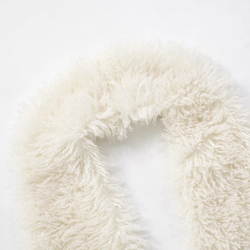 Weird Puss Sexy Furry Tank Tops Women Backless Sexy Midnight Cardigan Autumn Hipster Wild Basic Streetwear Halter Furs Y2K Tops