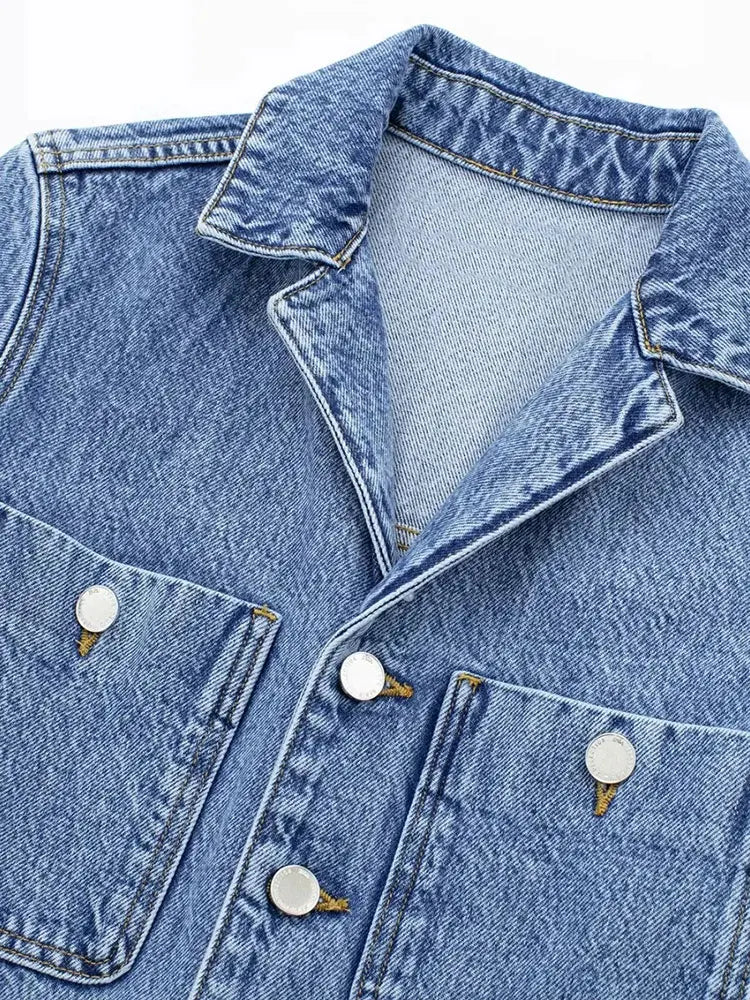 2023 New Woman Jeans Jumpsuit Long Sleeves High Waist jeans Bodysuit Notched Fashion Playsuit Jumpsuits