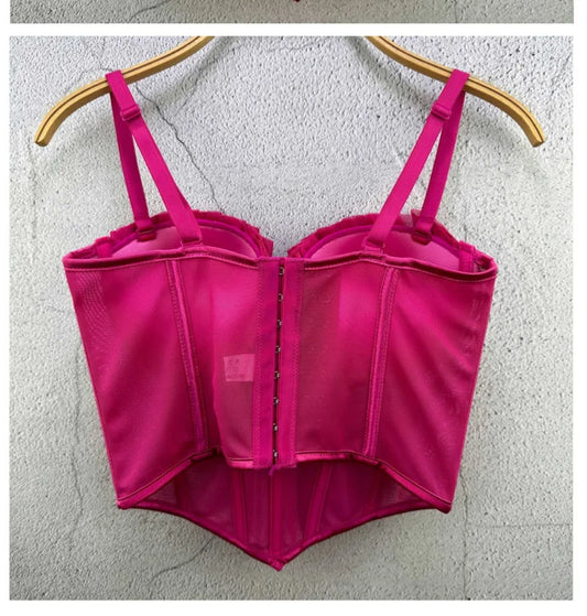 Y2k Top Women Clothing Sexy Tops Camis Tees Fashion Clothes Corset Streetwear Party Club Underwear Bustiers Slimming Lingerie