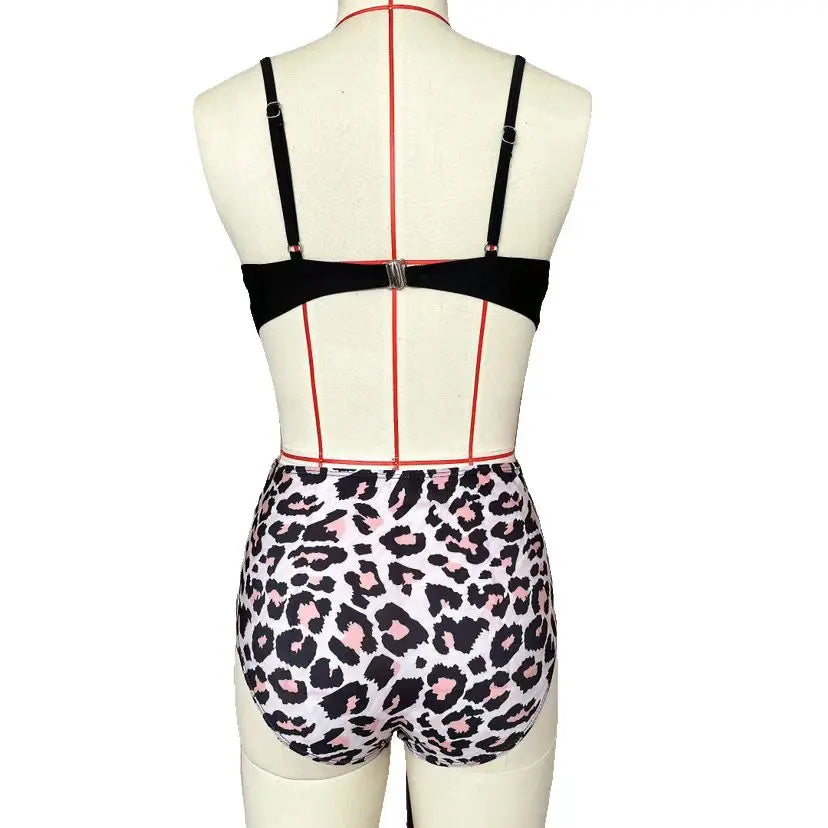 Vintage High Waist Bikinis 2025 Push Up Swimwear Printed Swimsuit Beachwear Summer Bathers Bathing Suit Swimming