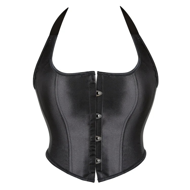 HLJ&GG Black Sexy Bandage Corse Two Piece Sets Women Sleeveless Backless Slim Top And Leopard Shorts Outfits Fashion Streetwear