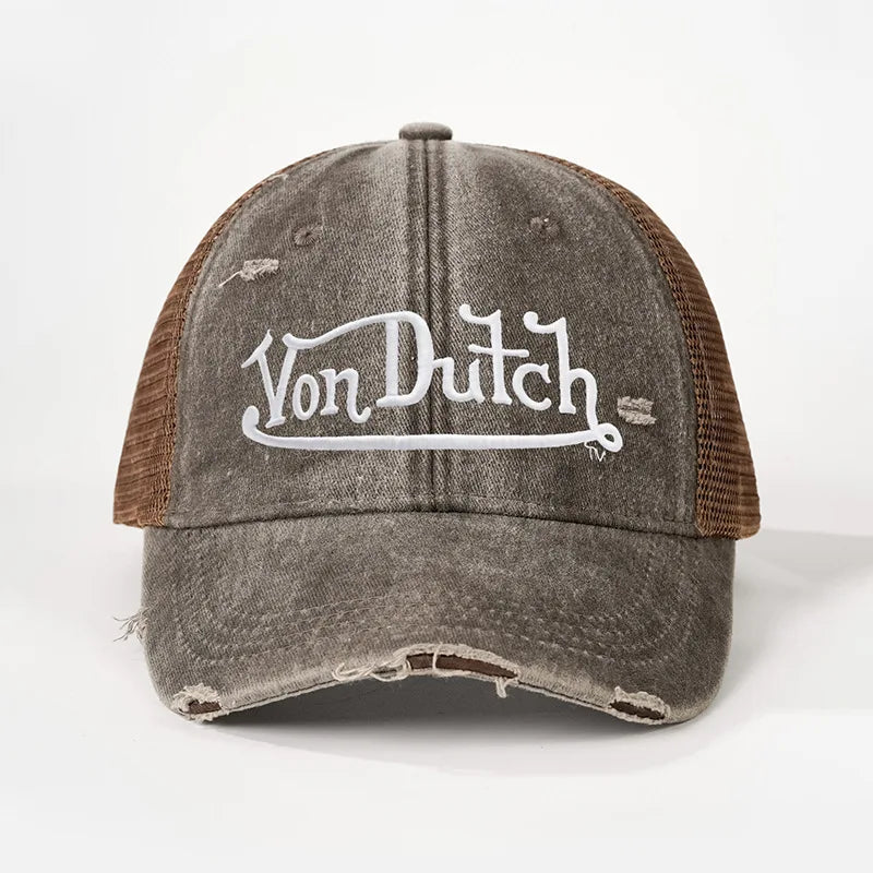 Vintage Distressed Embroidered Baseball Cap, Suitable For All Seasons, Soft And Adjustable Golf Cap, Unisex Baseball Cap, Breath