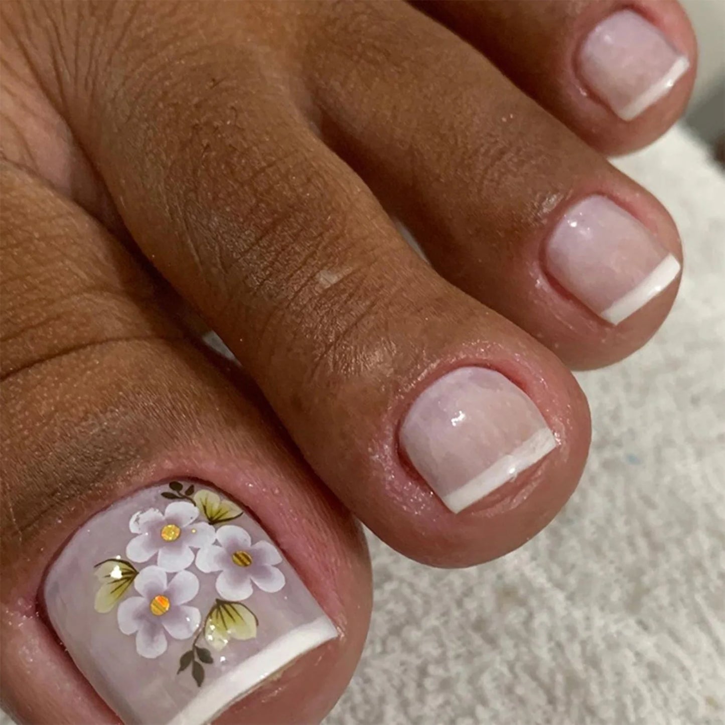 Press On Toenails 2023 Summer False Toenails For girls Cute Nail for Foot Artificial Nail tips Full Cover Nails feet False Nails
